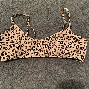 garage cheetah bikini top